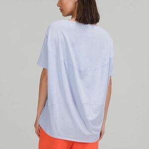 Lululemon Back in Action Short Sleeve T-Shirt in Blue Linen Size 20-22
